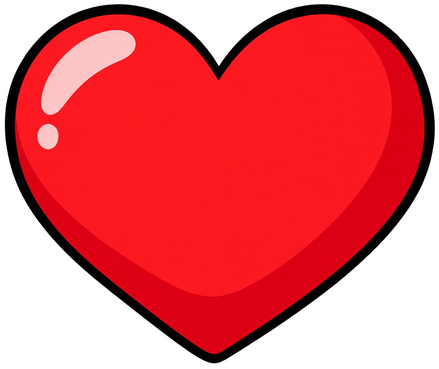 Illustrated love heart