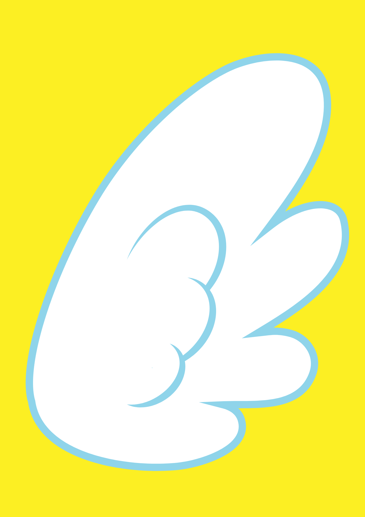 Angel selfie wings - right