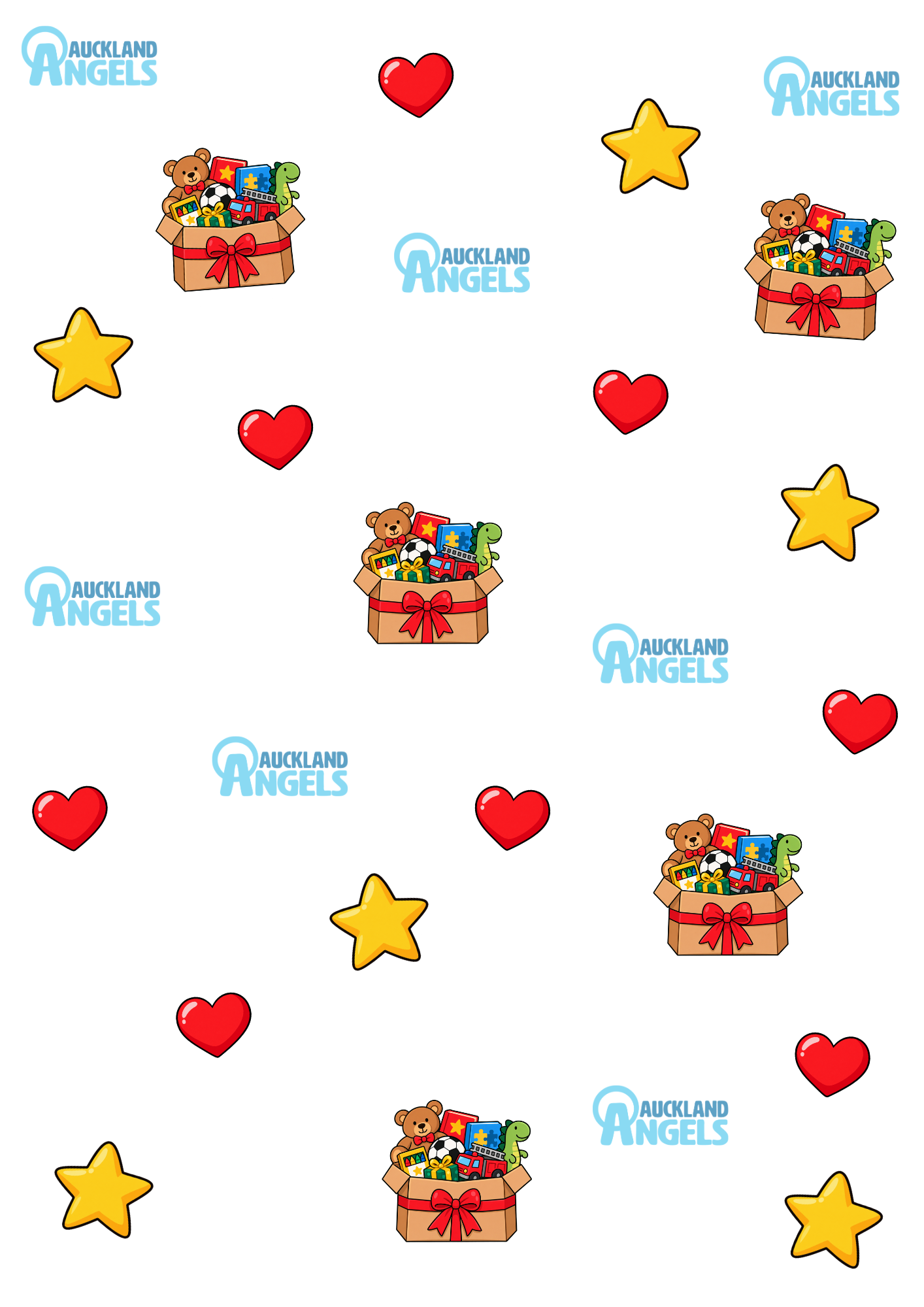 Wrapping paper with heart
