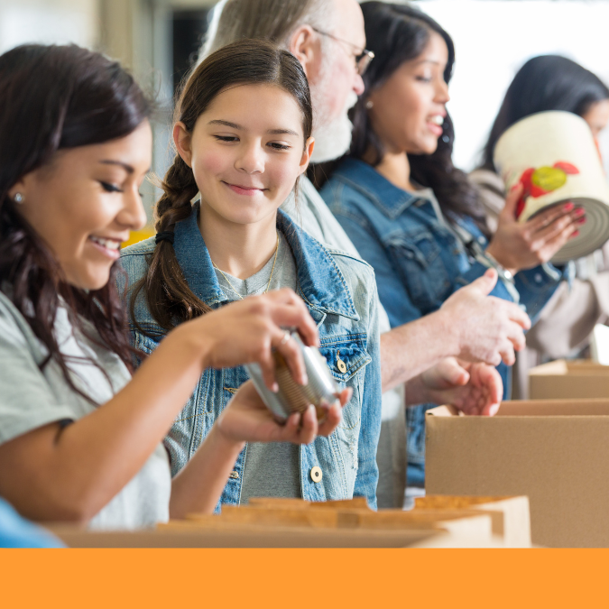 How can I collect food for foodbank?